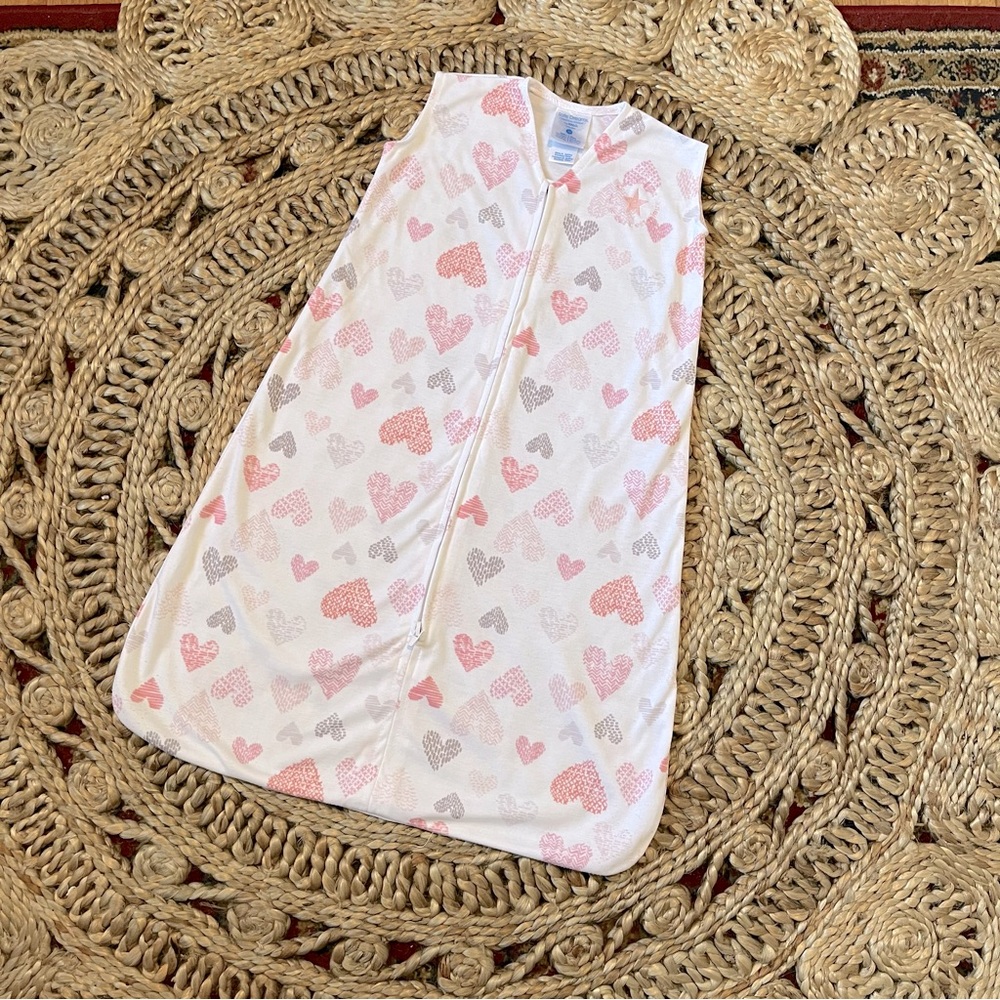 HALO Baby 0.5 TOG Sleep Sack, Heart Print, MEDIUM 6-12M